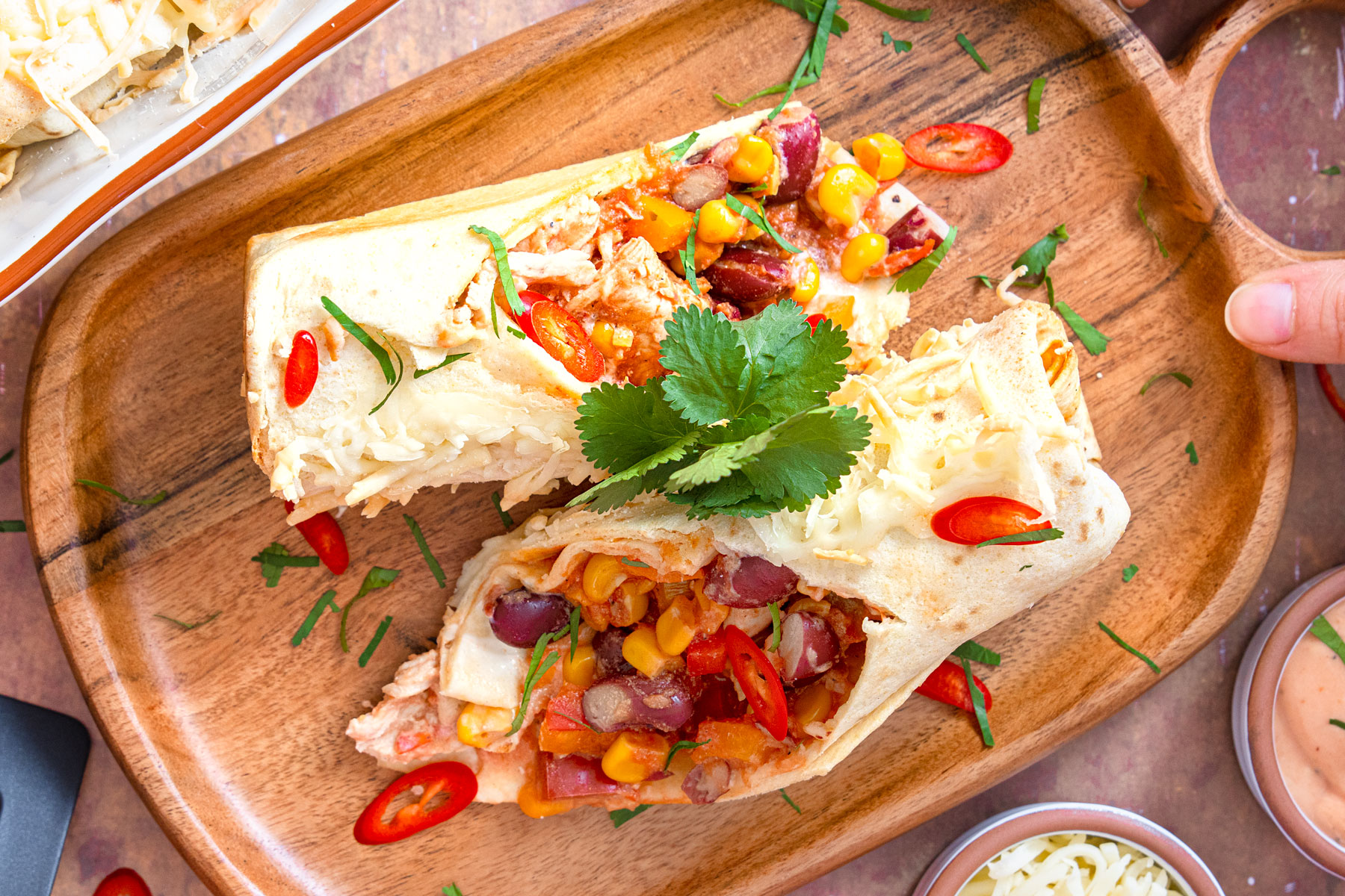 Zarte Hähnchen-Enchiladas