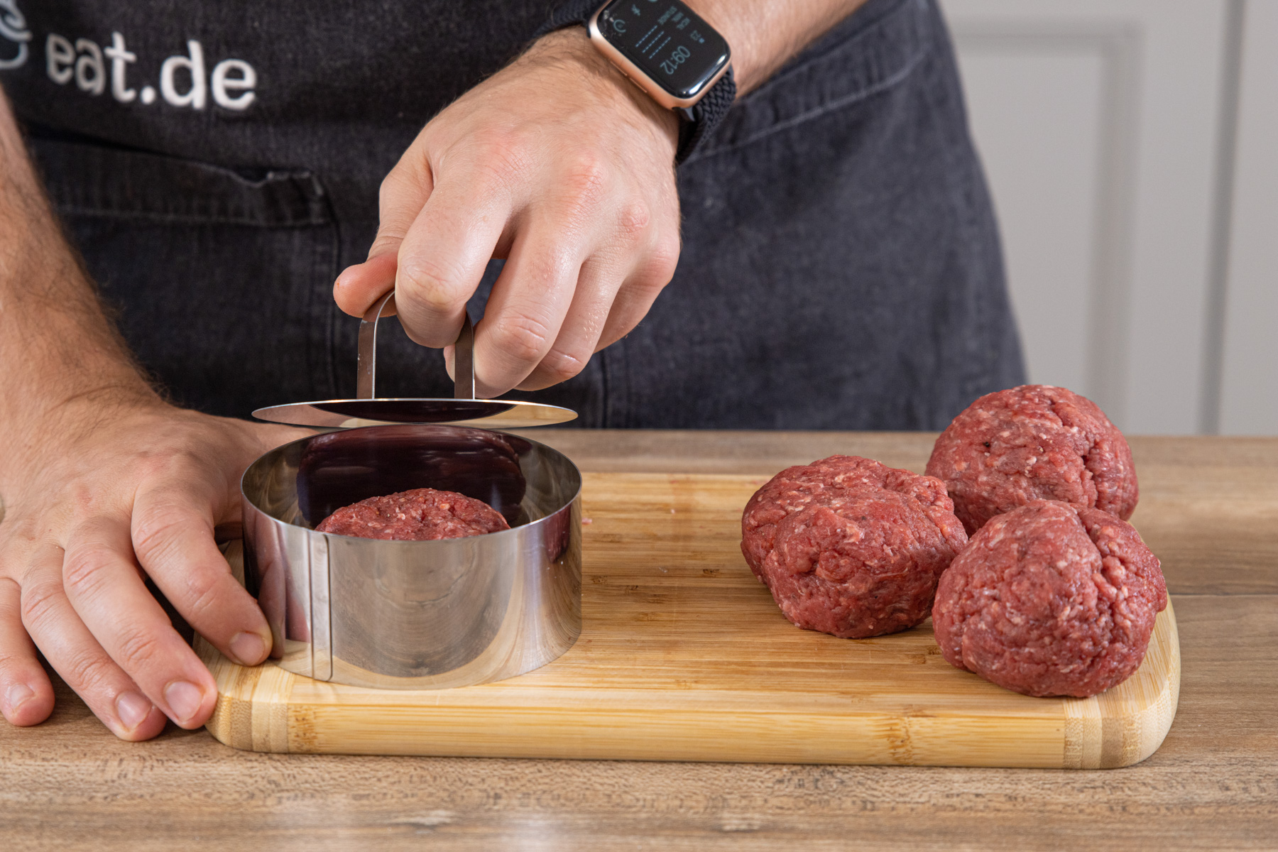 Burger Presse verwenden