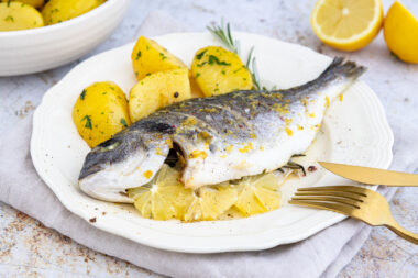 Dorade aus dem Ofen