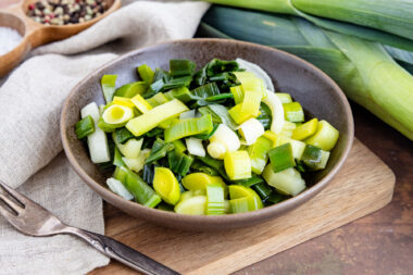 Einfacher Lauchsalat