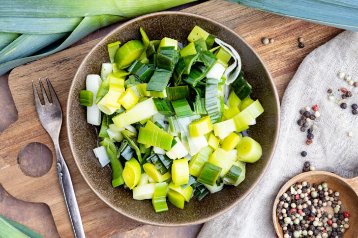 Einfacher Lauchsalat