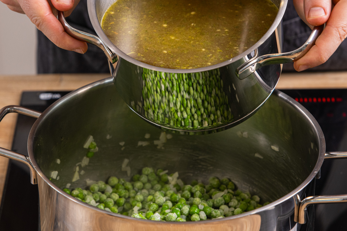 Erbsencremesuppe | Rezept