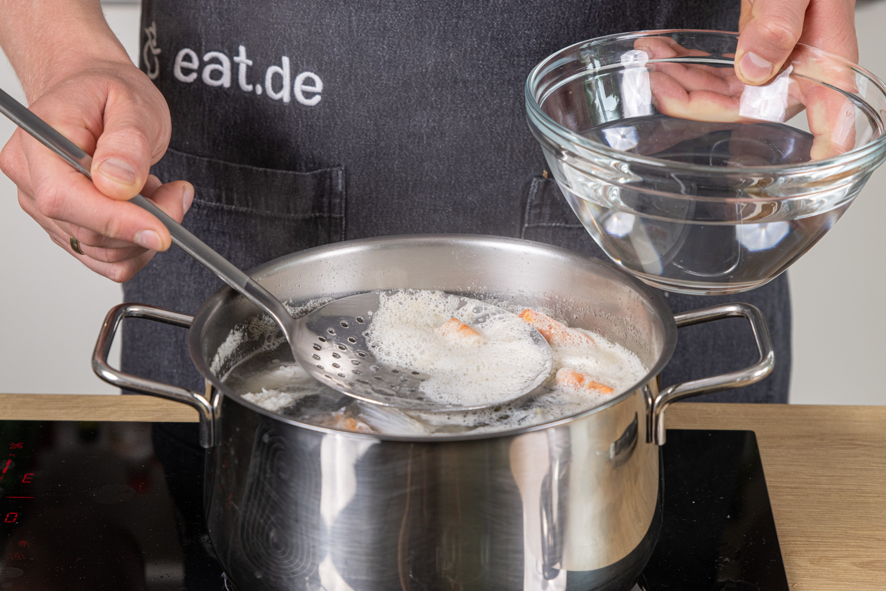 Eiweiß abschöpfen