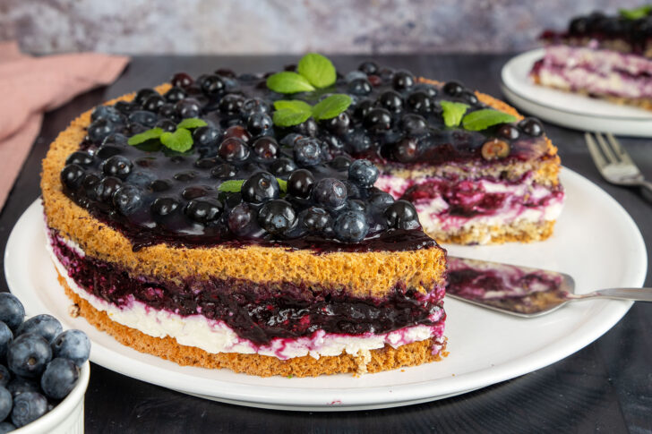 Fruchtige Blaubeertorte