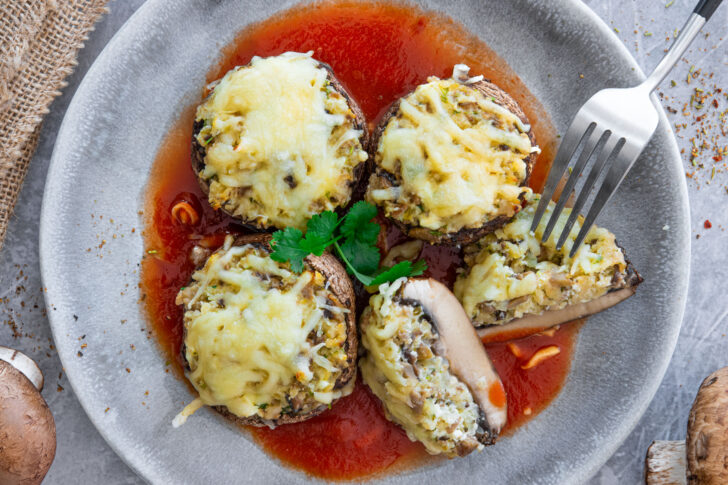 Gefüllte Champignons mit Feta