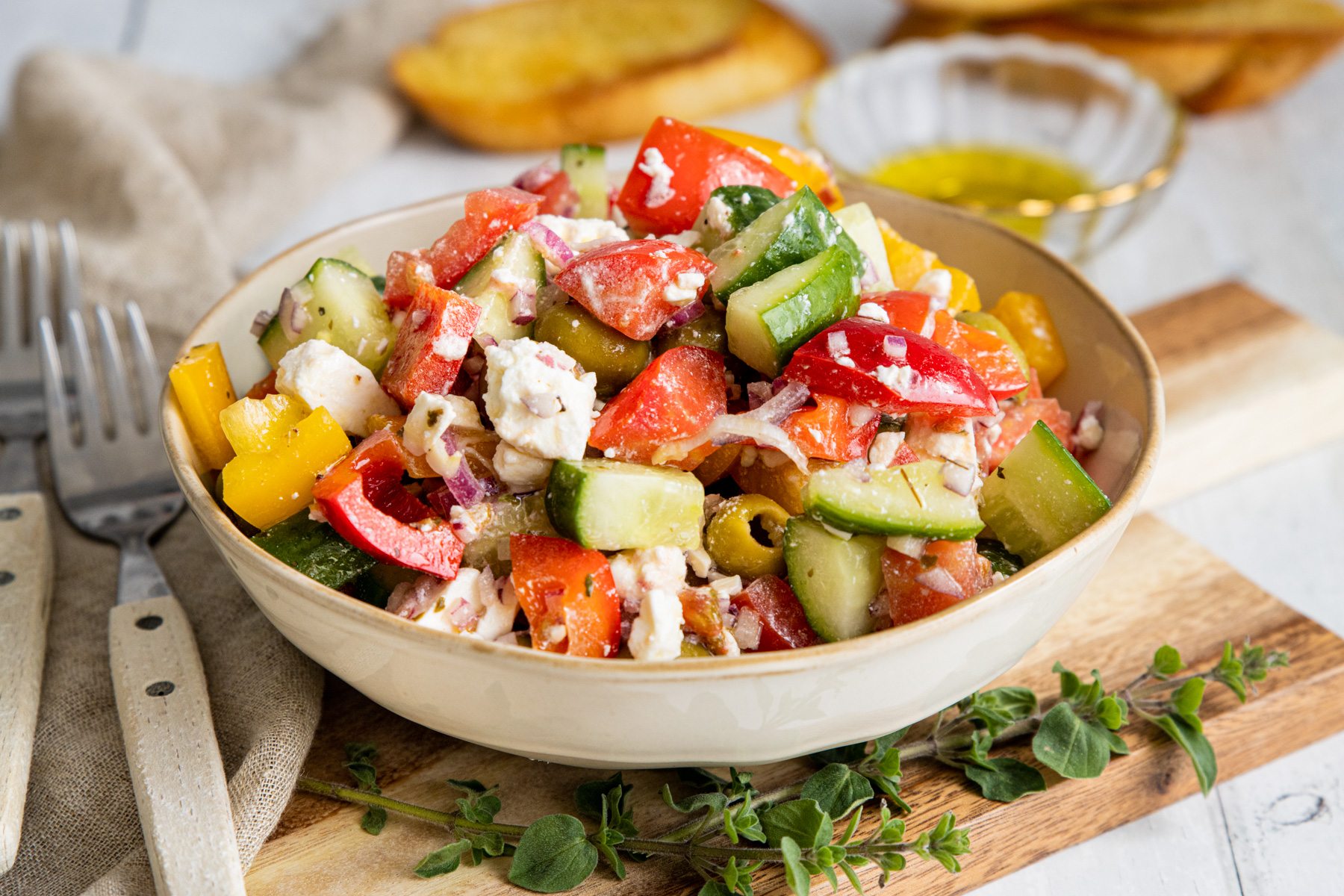 Griechischer Bauernsalat: schnell & einfach