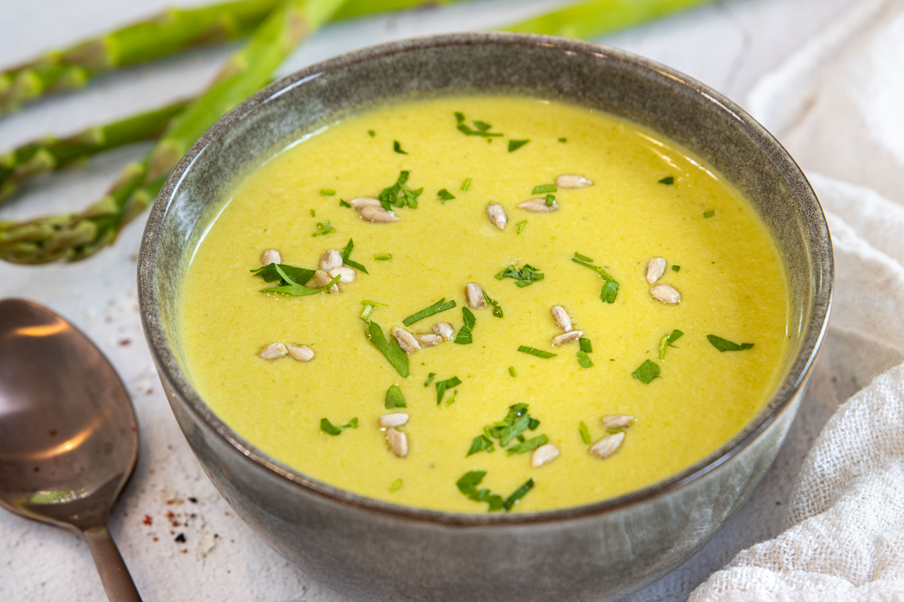 Grüne Spargelsuppe