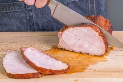 Kasslerbraten aufschneiden