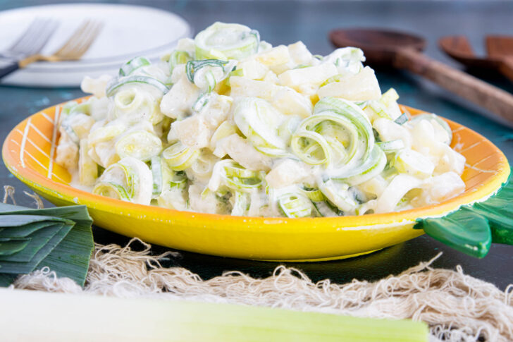 Lauchsalat mit Ananas
