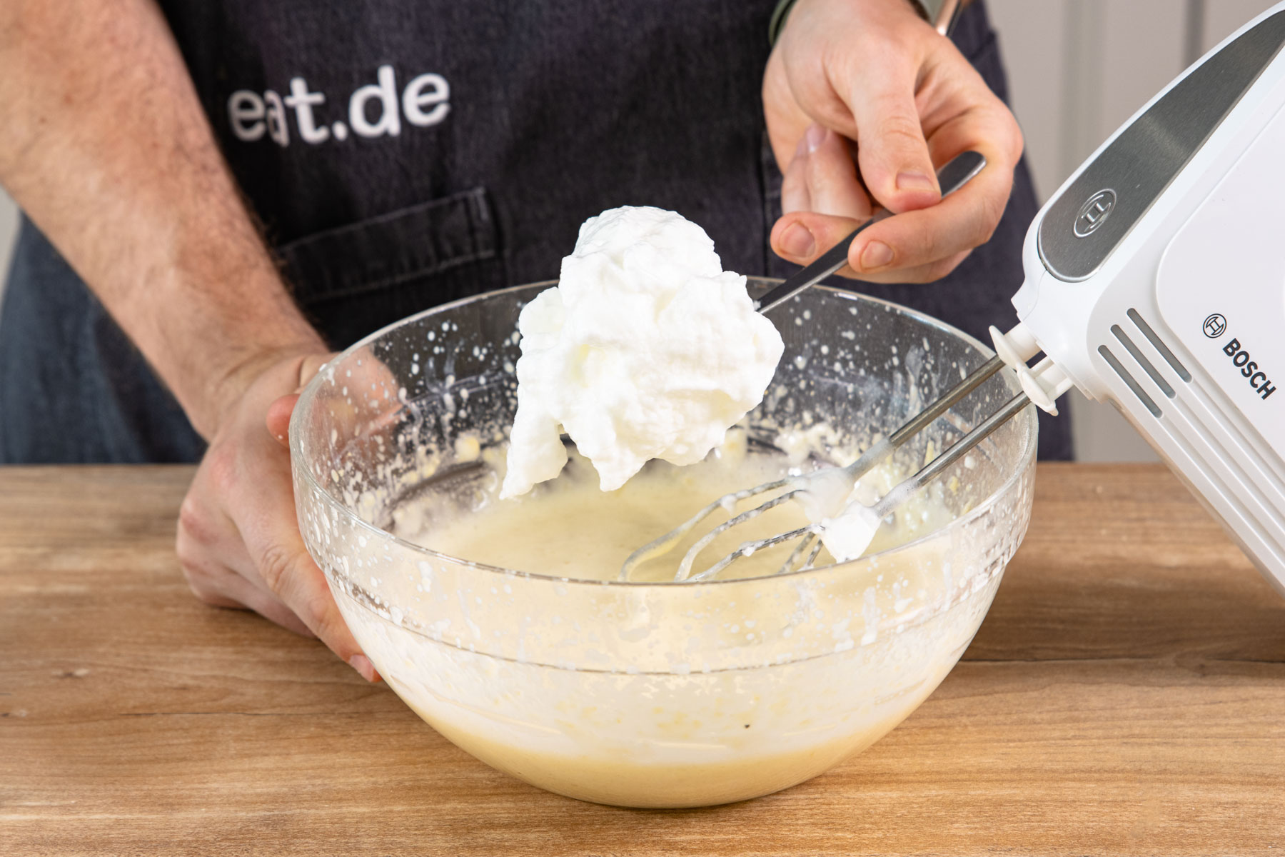 Eischnee unterhaben