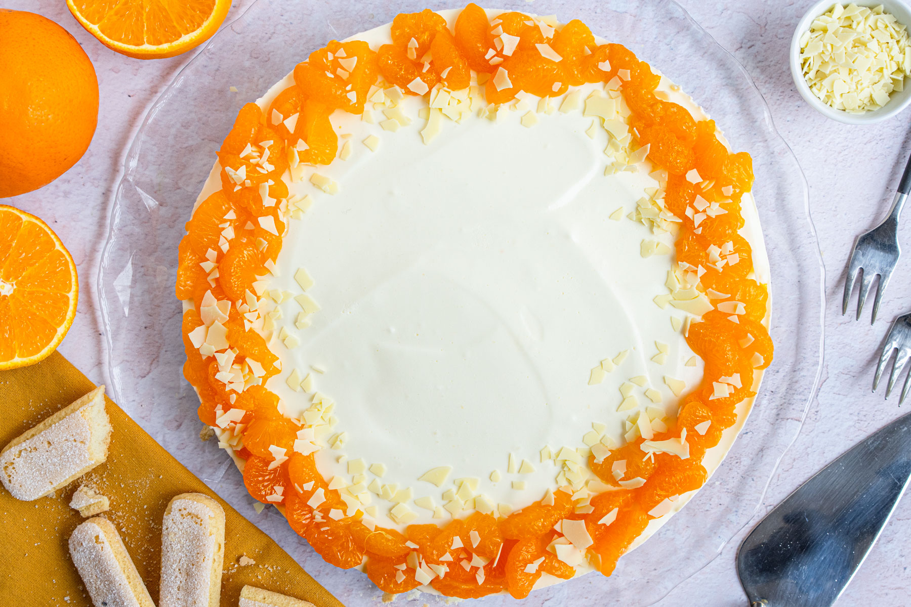 Philadelphia-Torte mit Mandarinen