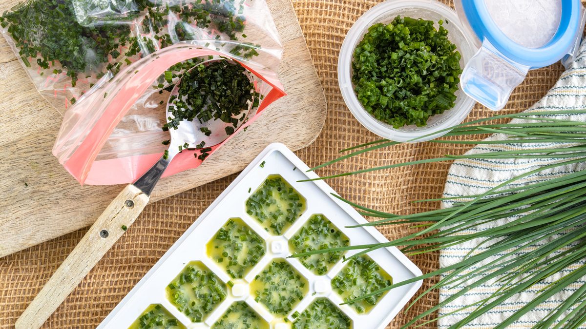Schnittlauch einfrieren und haltbar machen | Rezept - eat.de