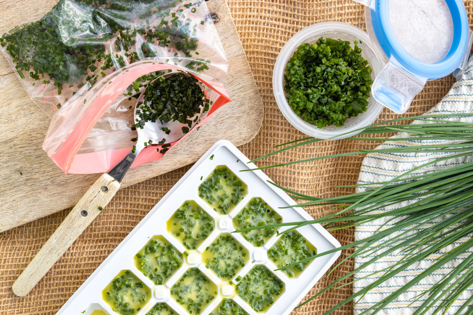 Schnittlauch einfrieren und haltbar machen | Rezept - eat.de