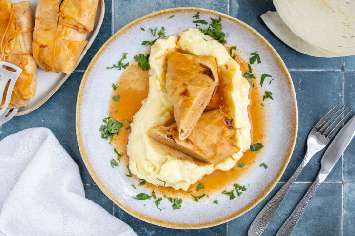 Vegetarische Kohlrouladen selber machen