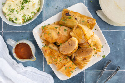 Vegetarische Kohlrouladen selber machen