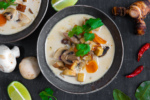 Vegetarische Tom Kha Gai Suppe