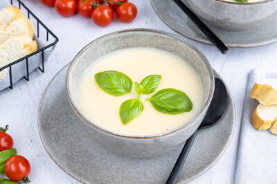 Weiße Tomatensuppe