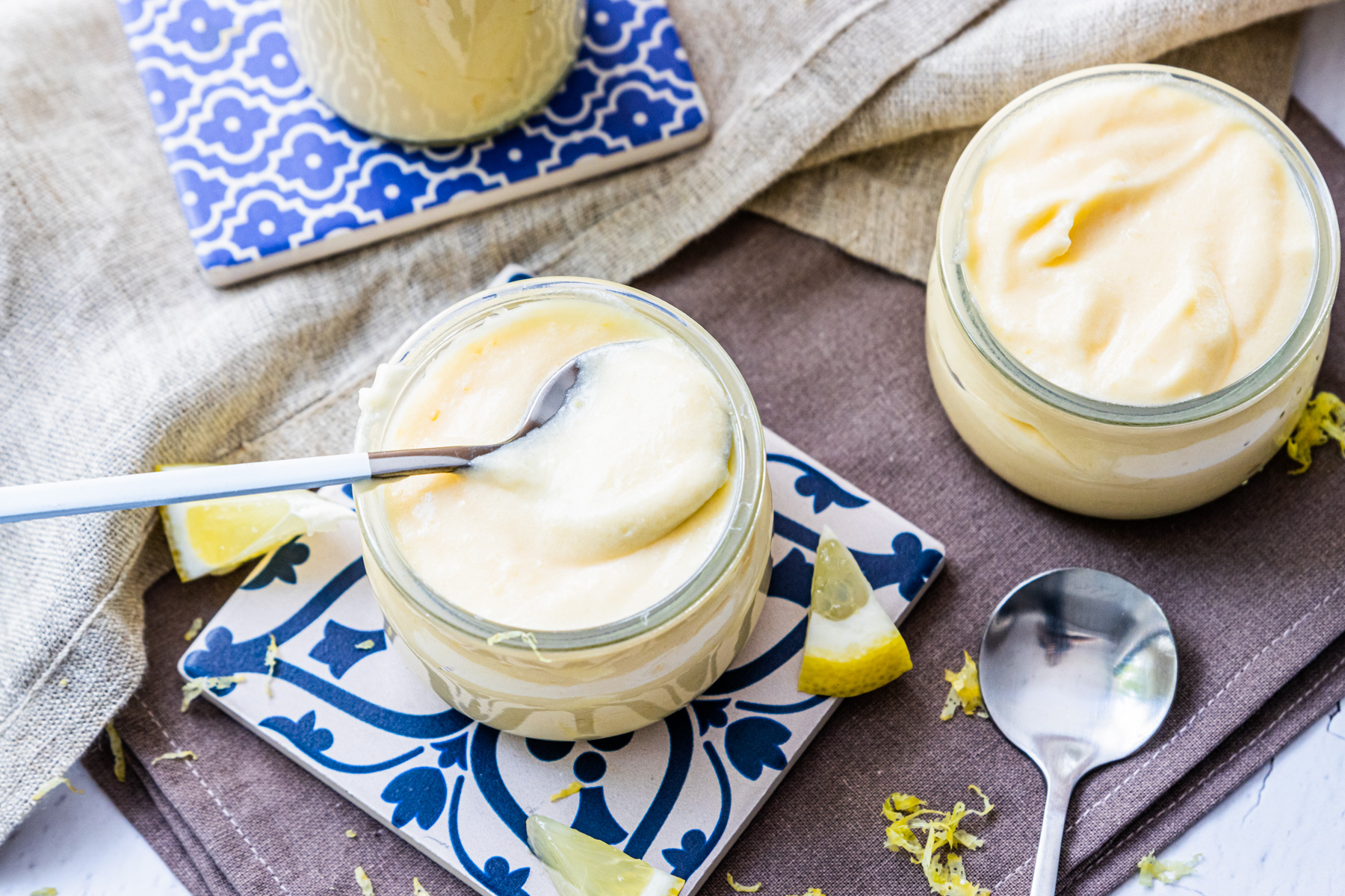 Zitronencreme ohne Gelatine