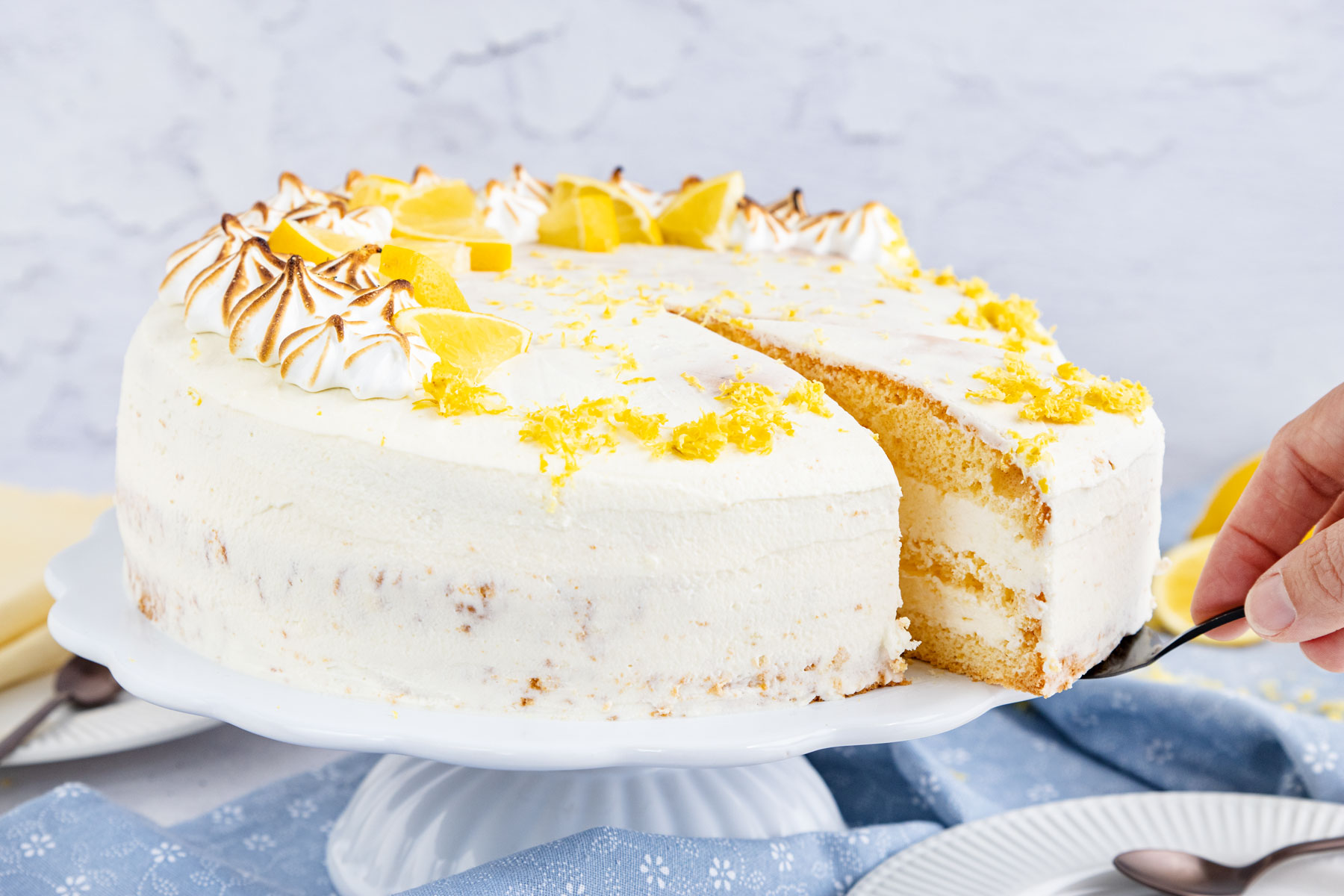 Zitronencreme-Torte