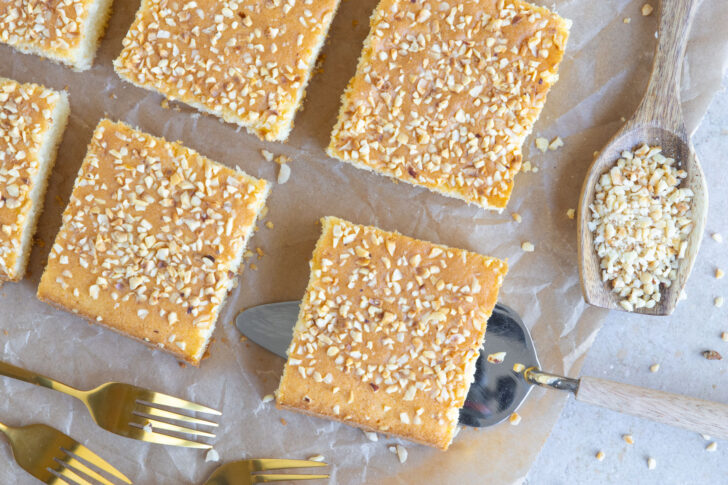 Der fertig gebackene Blitzkuchen.