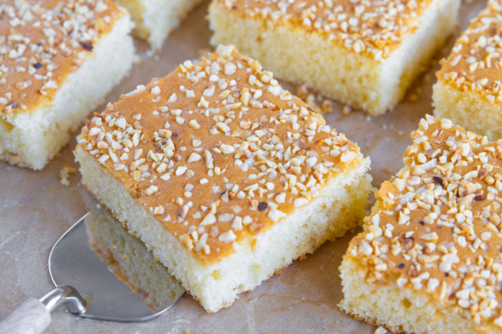 Der fertig gebackene Blitzkuchen.