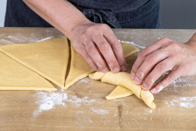 Butterhörnchen rollen