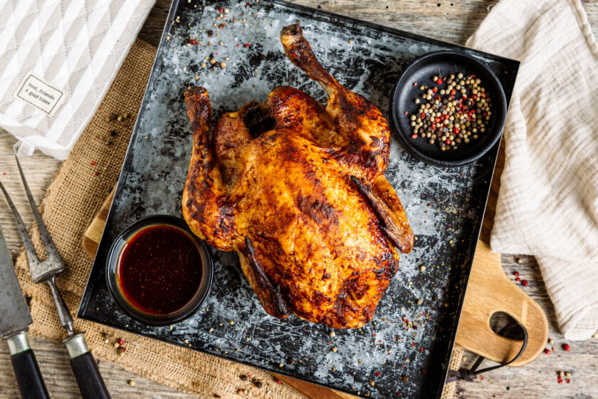 Ganzes Hähnchen im Backofen