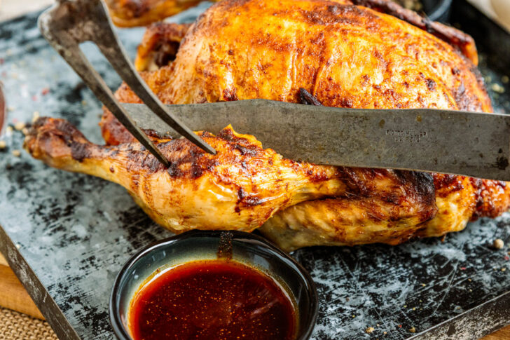 Ganzes Hähnchen im Backofen