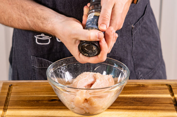 Hähncheninnenfilets pfeffern