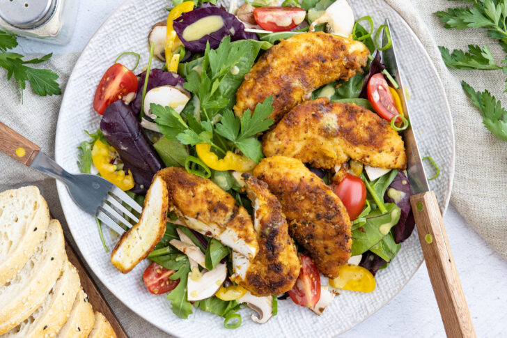 Gebratene Hähncheninnenfilets