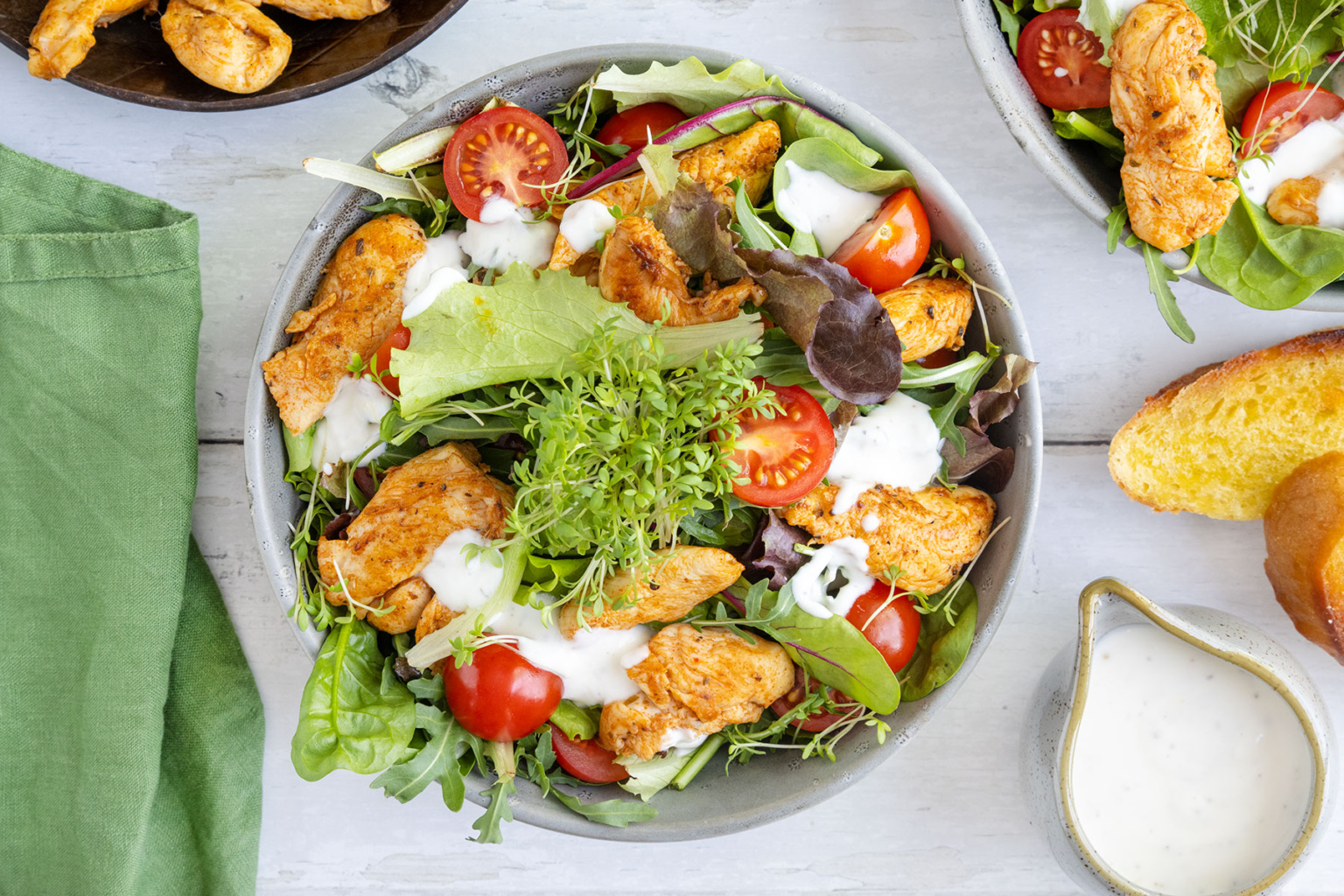 Schnelle Salatsoße für Blattsalate | Rezept