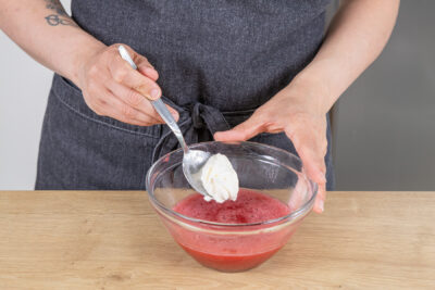 Mascarpone unterheben