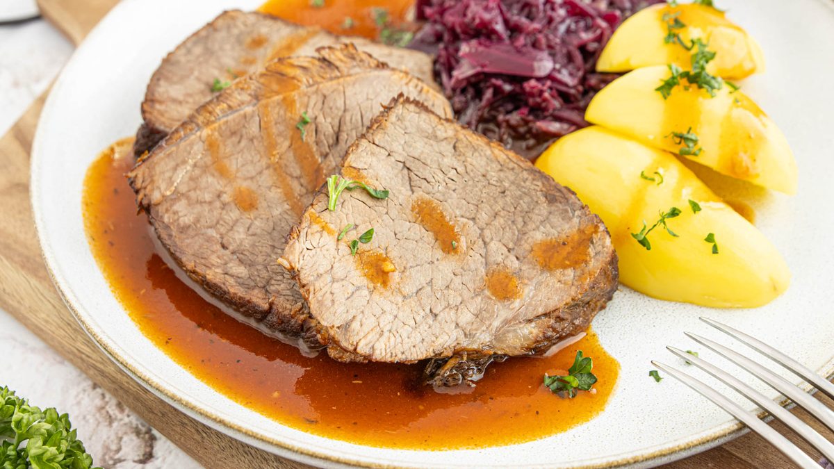 Klassischer Rinderschmorbraten