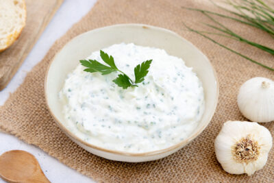 Knoblauch-Quark-Dip