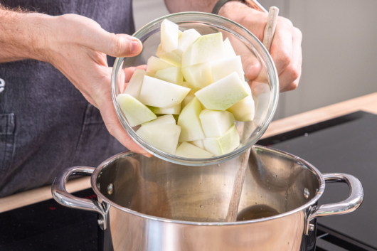 Kohlrabi dazugeben
