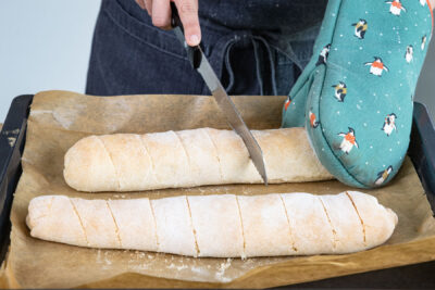 Baguette einschneiden
