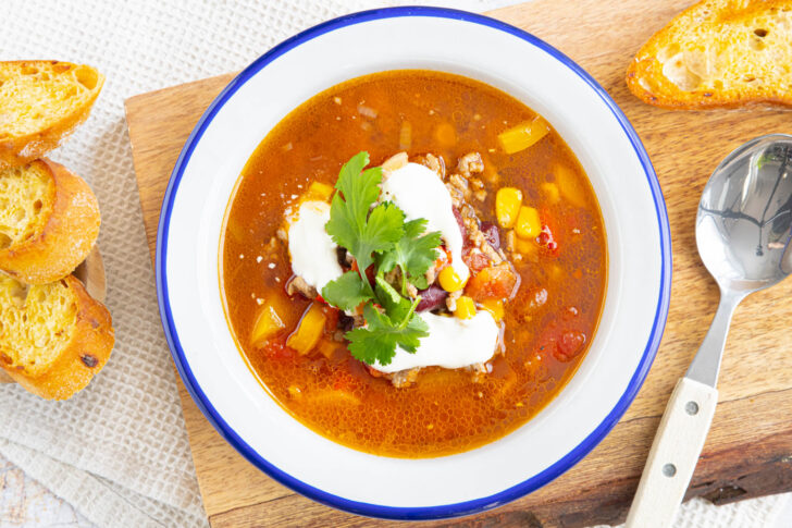 Mitternachtssuppe mit Hackfleisch