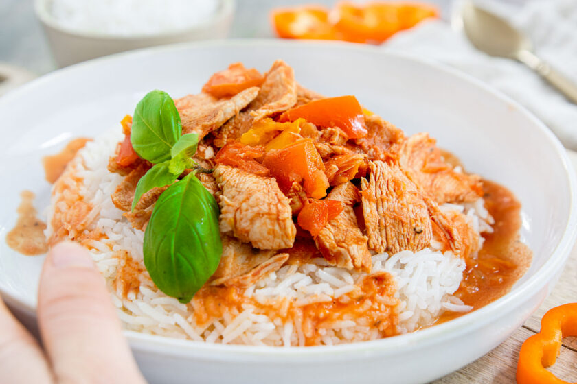 Paprika-Hähnchen-Geschnetzeltes aus dem Thermomix®
