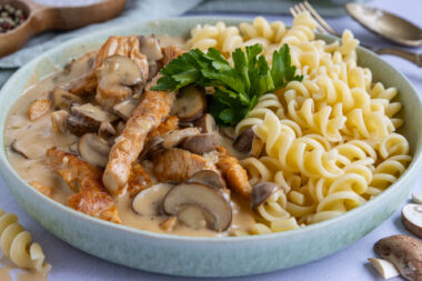 Putengeschnetzeltes mit Pilzen