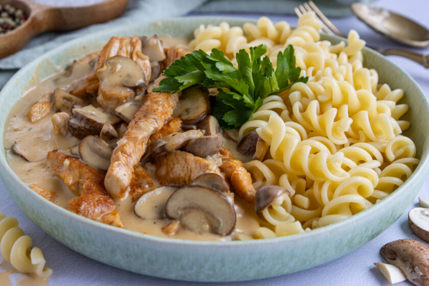Putengeschnetzeltes mit Pilzen