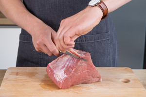 Rinderbraten parieren