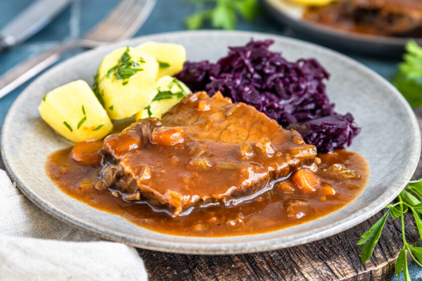 Rinderbraten im Schnellkochtopf