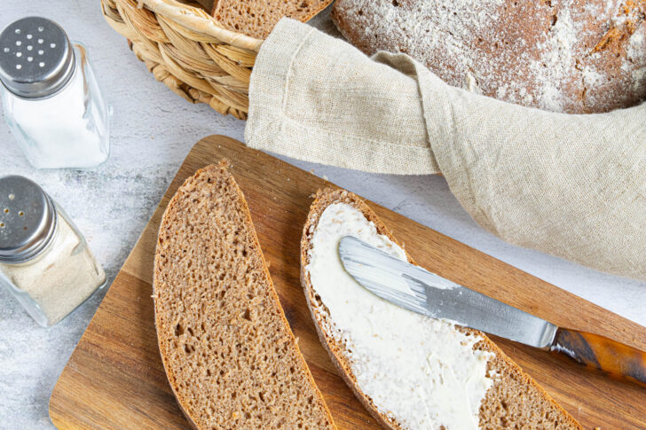 Roggenvollkornbrot mit Sauerteig