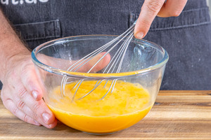 Eier verquirlen