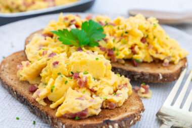 Rührei mit Speck