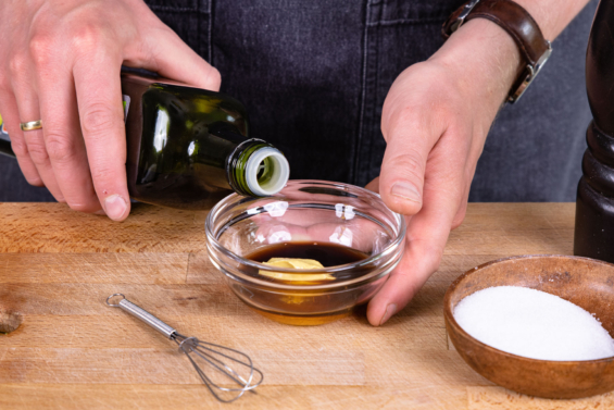 Salat mit Putenstreifen | Rezept