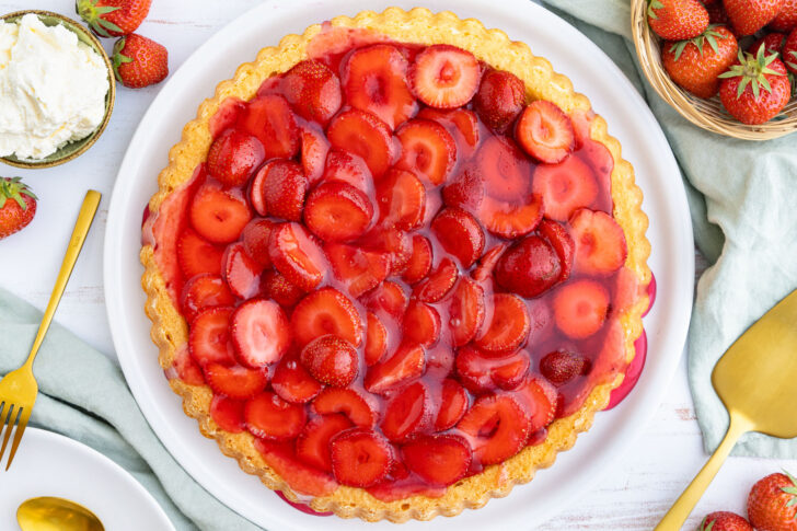 Schneller Erdbeerkuchen
