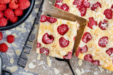 Schneller Himbeerkuchen