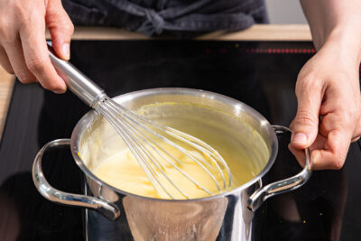 Pudding umrühren
