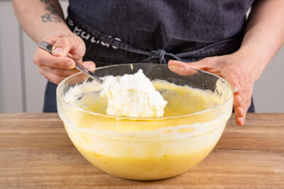 Quark zum Pudding geben